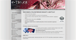Desktop Screenshot of e-tie.cz